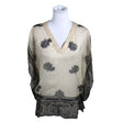 Unisex Fransa - Short-sleeved blouse, size 38 - Beige ()