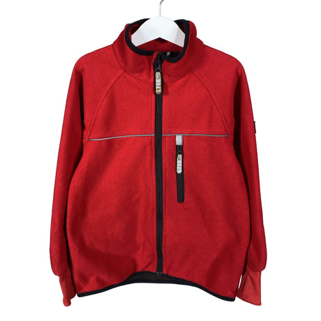 Unisex Polarn O. Pyret - Windfleece jacket, size 122 - 128 - Red ()