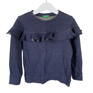 Unisex Benetton - Sweatshirt, size 104 - 110 - Blue (1)