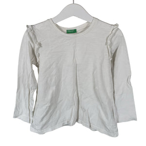 Unisex Benetton - Tricot shirt, size 104 - 110 - White (1)