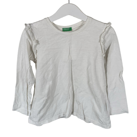 Unisex Benetton - Tricot shirt, size 104 - 110 - White ()