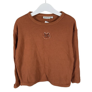 Unisex Minories - Tricot shirt, size 110 - 116 - Brown (1)