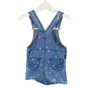 Unisex Polarn O. Pyret - Denim dress, size 98 - 104 - Blue (2)