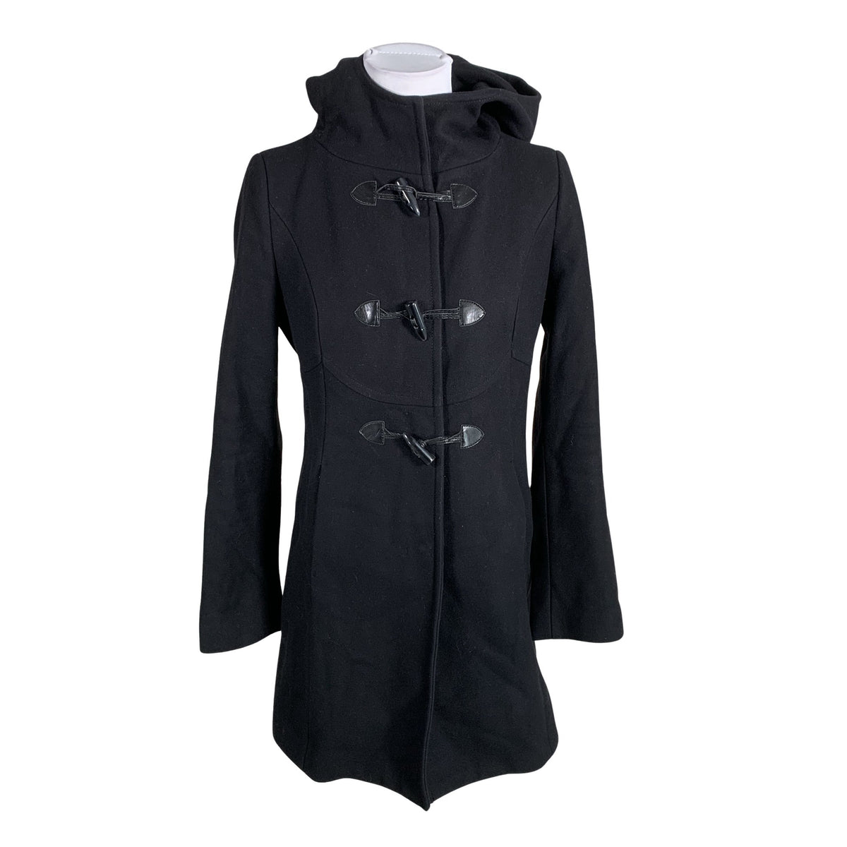 Unisex Benetton - Wool coat, size 32 - Black (1)