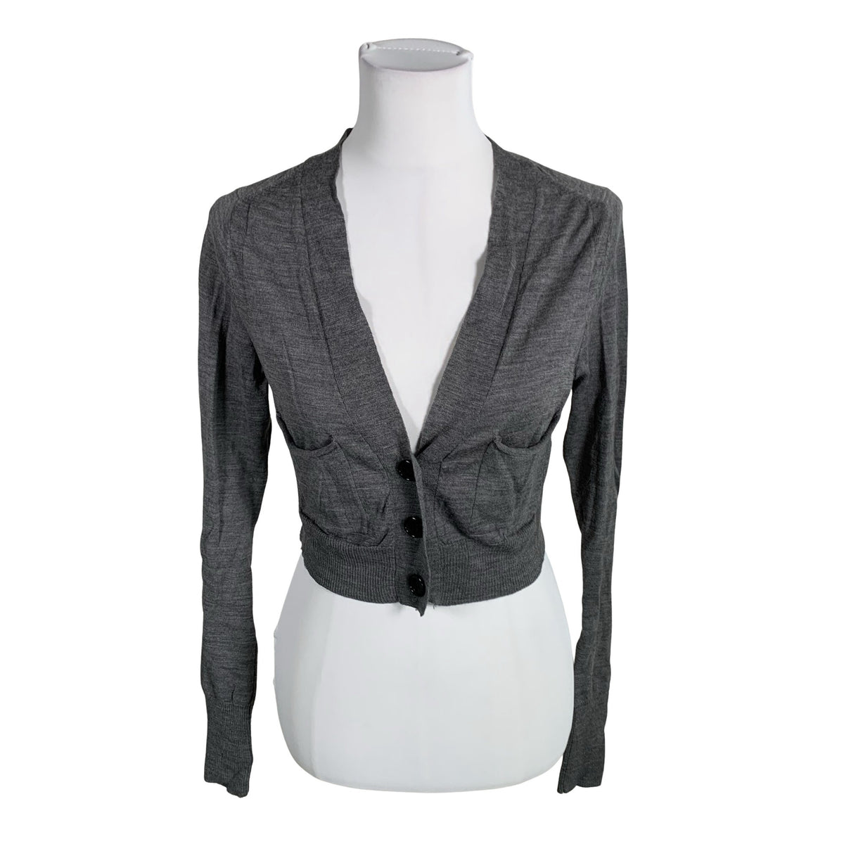 Unisex Selected - Cardigan, size 36 - Gray (1)