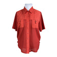 Unisex Queensway - Short-sleeved blouse, size 42 - Red ()