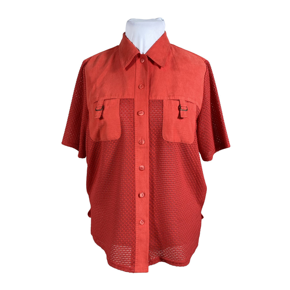 Unisex Queensway - Short-sleeved blouse, size 42 - Red (1)