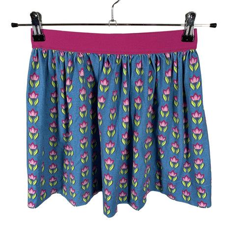 Unisex Handmade - Tricot skirt, size 146 - 152 - Blue ()
