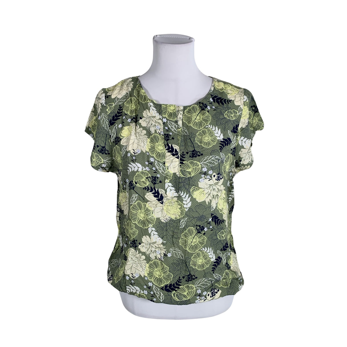 Unisex Multiblu - Short-sleeved blouse, size 38 - Green (1)