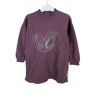 Unisex POMPdeLUX - Sweatshirt dress, size 104 - 110 - Wine red (1)