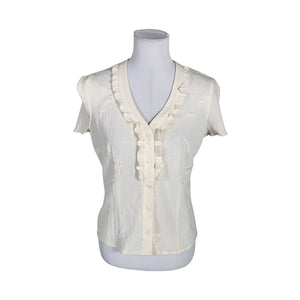 Unisex Caramel Moda - Short-sleeved blouse, size 38 - Beige (1)
