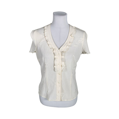 Unisex Caramel Moda - Short-sleeved blouse, size 38 - Beige ()