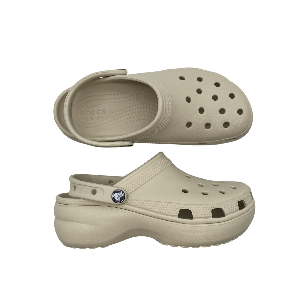 Unisex Crocs - Slip-on shoes, size 38 - Beige (1)
