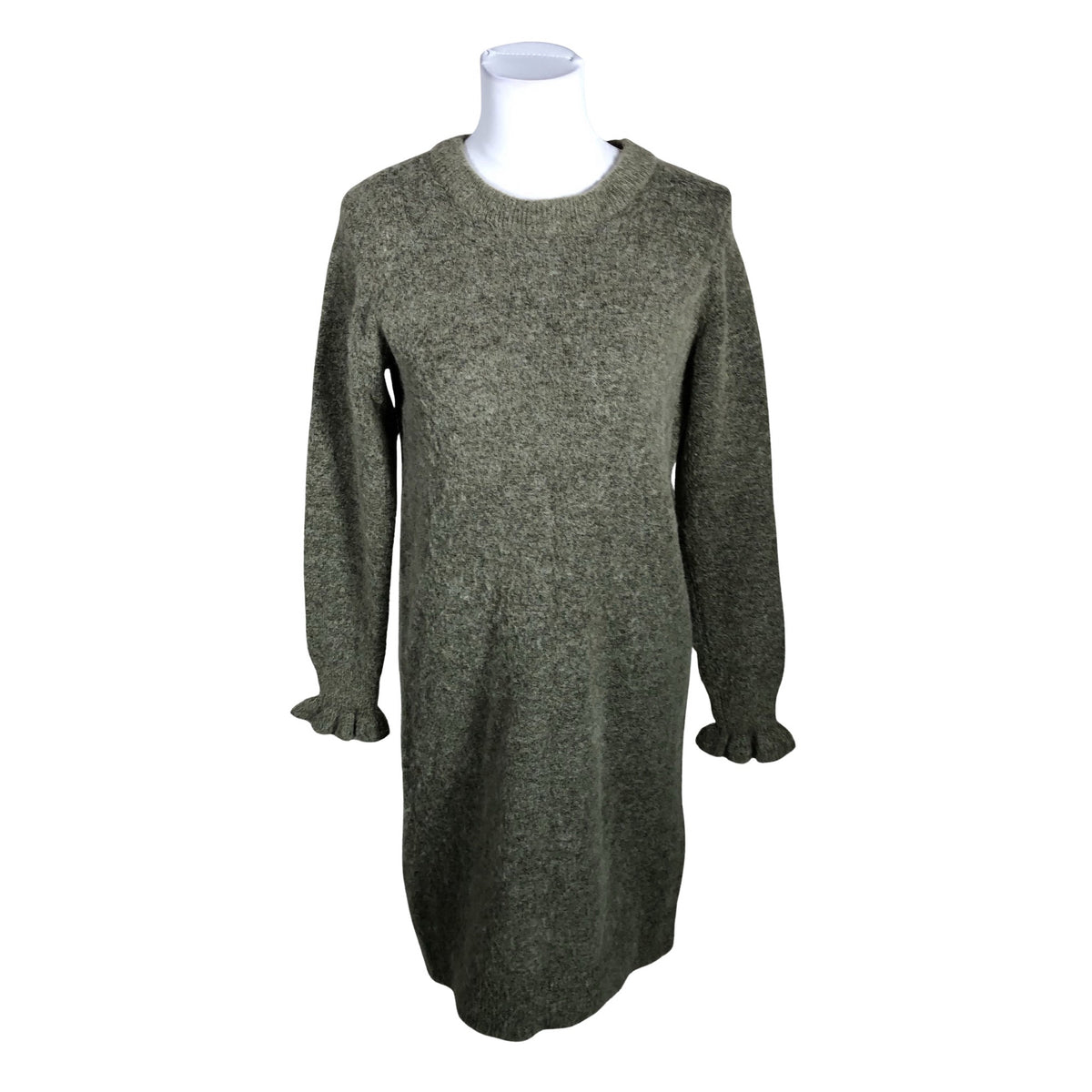 Unisex Selected - Knit dress, size 38 - Green (1)