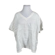 Unisex Nanso - Short-sleeved blouse, size 44 - White ()