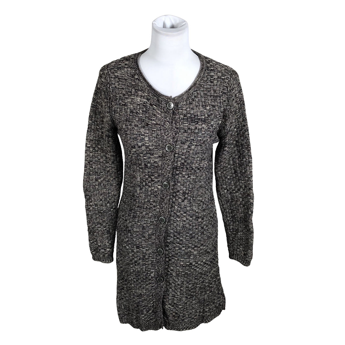 Unisex Sandwich - Cardigan, size 36 - Brown (1)