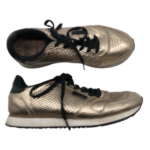 Unisex Woden - Casual sneakers, size 39 - Gold (1)