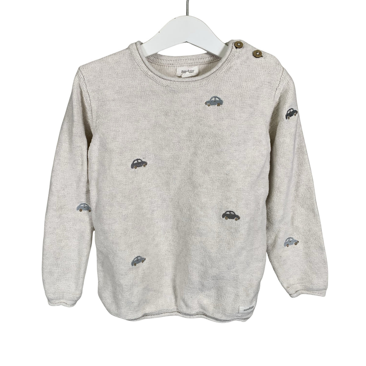 Unisex Newbie - Sweater, size 110 - 116 - Beige (1)