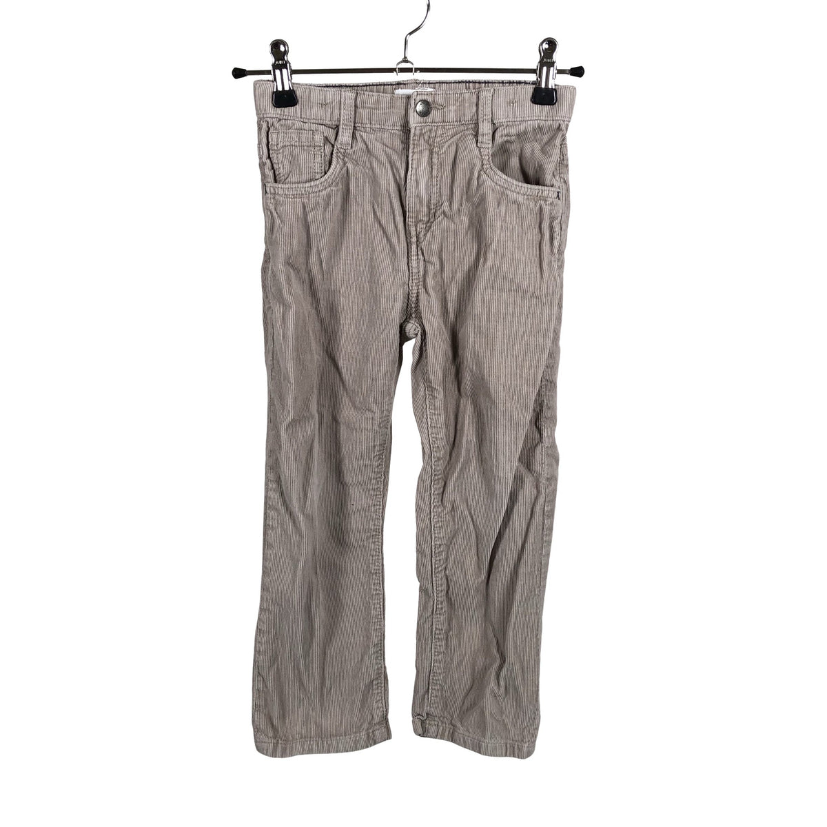 Unisex Newbie - Velvet pants, size 110 - 116 - Beige (1)