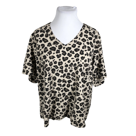 Unisex Free Quent - Short-sleeved blouse, size 44 - Beige ()