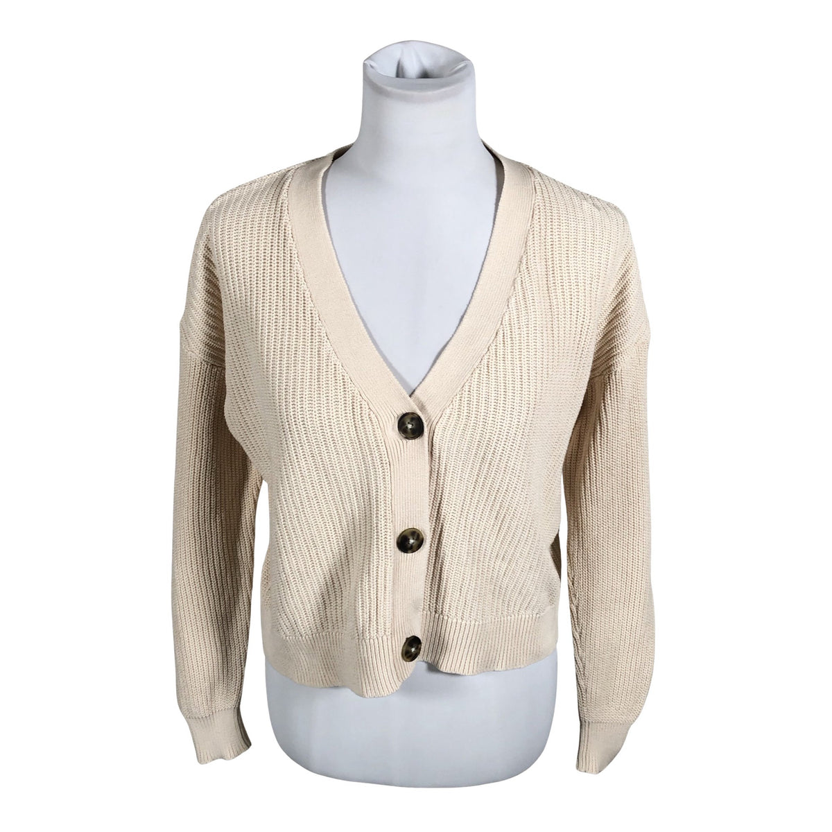 Unisex Selected - Cardigan, size 38 - Beige (1)