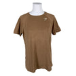 Unisex Gymshark - Sports shirt, short sleeve, size 40 - Brown ()