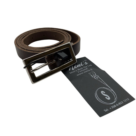 Unisex Nini's - Leather belt, size Ei kokoa - Brown ()