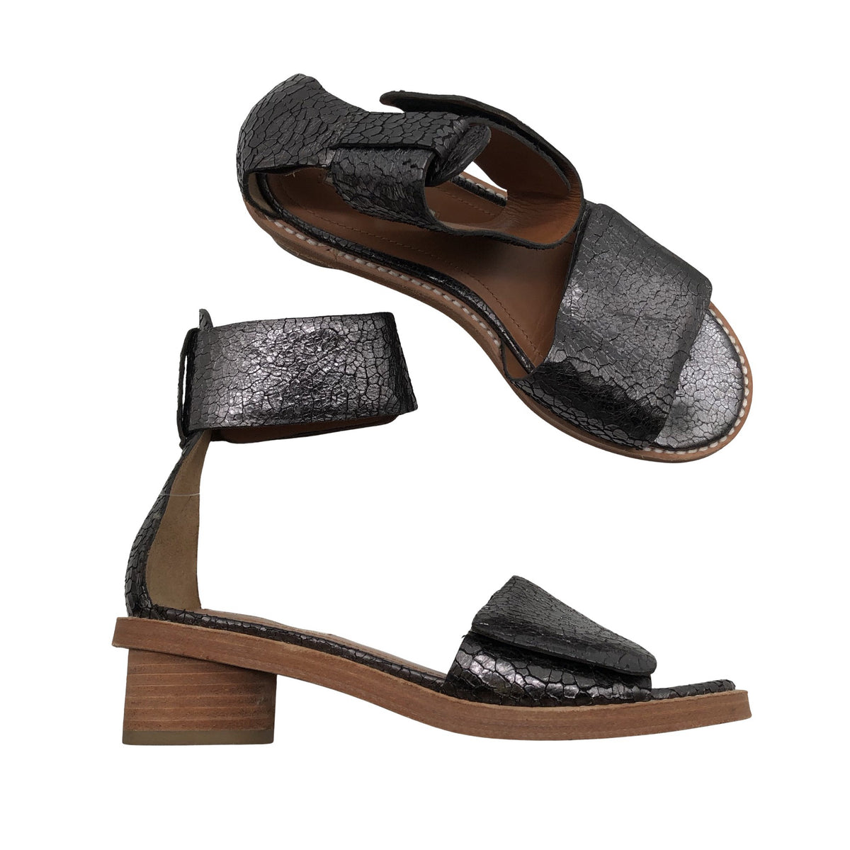 Unisex &Other Stories - Heeled sandals, size 37 - Gray (1)