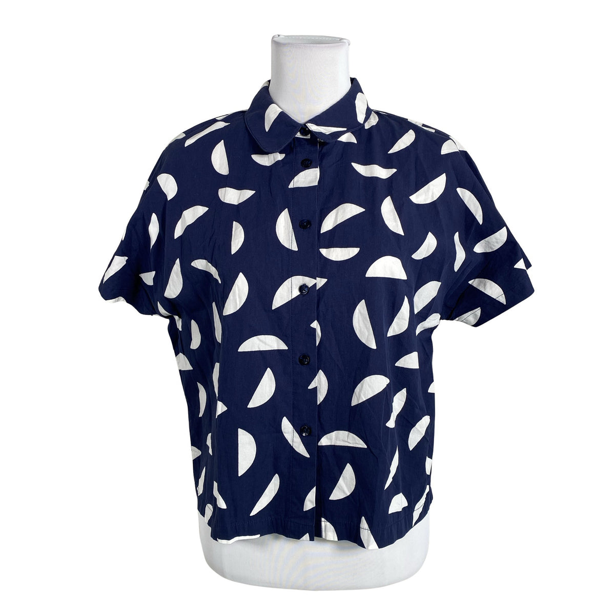 Unisex Nanso - Short-sleeved blouse, size 38 - Blue (1)