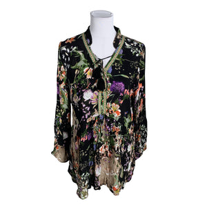 Unisex Orientique - Schiffon tunic, size 40 - Black (1)