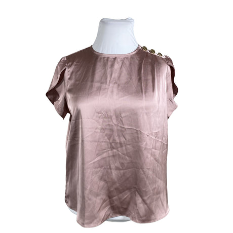 Unisex Lipsy London - Short-sleeved blouse, size 44 - Light pink ()