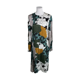 Unisex by Malene Birger - Schiffon dress, size 38 - Green (1)