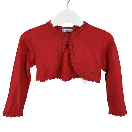 Unisex Mayoral - Knit bolero jacket, size 86 - 92 - Red ()