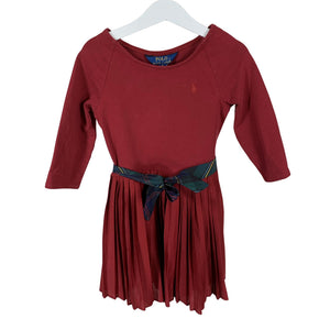 Unisex Polo Ralph Lauren - Tricot dress, size 110 - 116 - Red (1)
