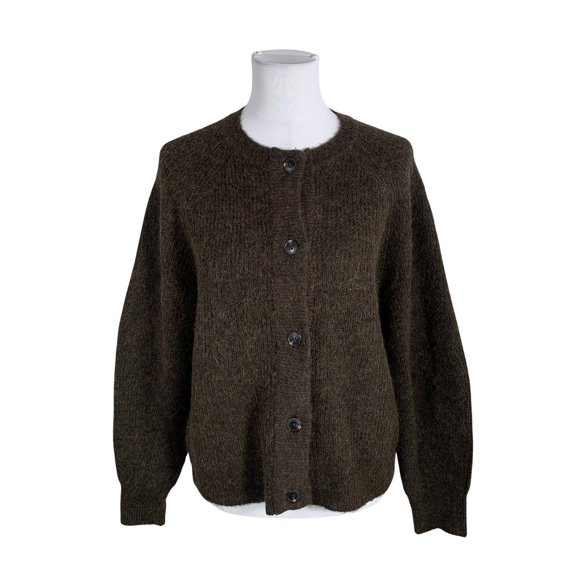 Unisex Selected - Cardigan, size 38 - Brown (1)