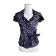 Unisex Voglia - Short-sleeved blouse, size 38 - Blue ()