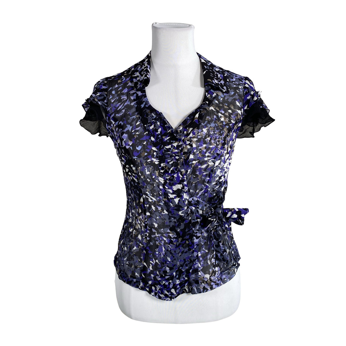 Unisex Voglia - Short-sleeved blouse, size 38 - Blue (1)