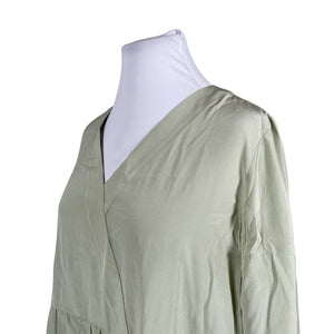 Unisex R-collection - Schiffon dress, size 42 - Green (2)