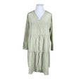 Unisex R-collection - Schiffon dress, size 42 - Green ()