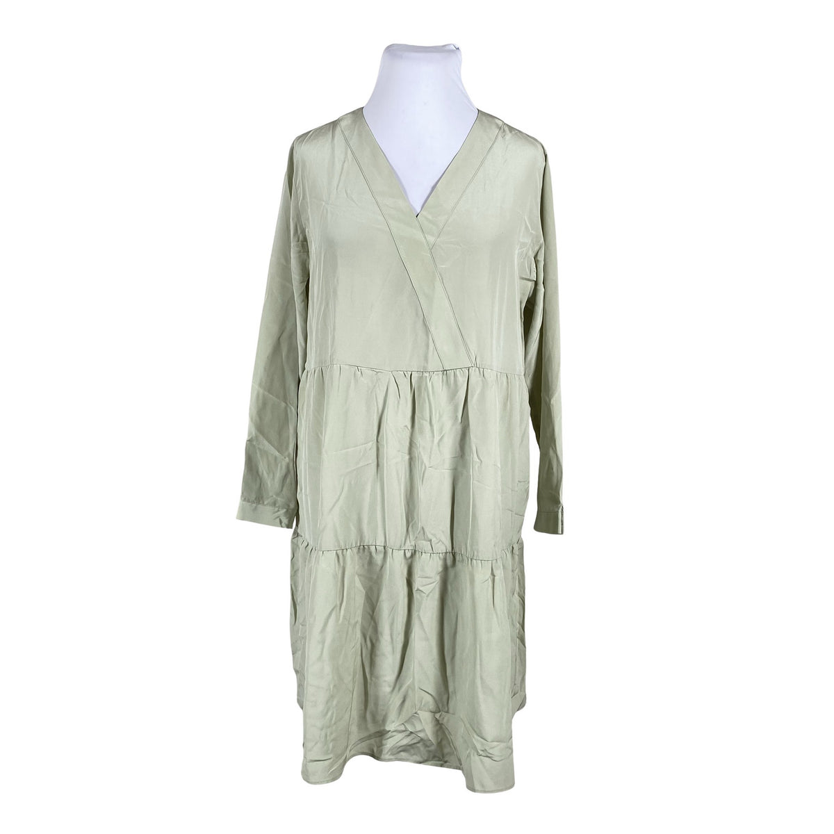 Unisex R-collection - Schiffon dress, size 42 - Green (1)