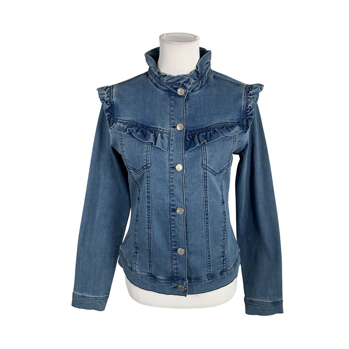 Unisex Free Quent - Denim jacket, size 38 - Blue (1)