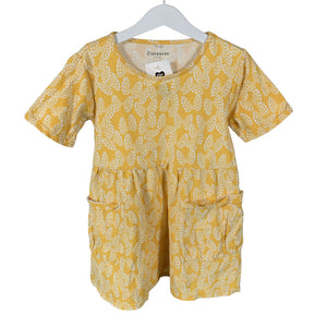 Unisex Finlayson - Tricot dress, size 122 - 128 - Yellow (1)