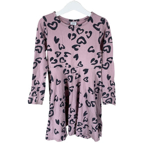 Unisex Polarn O. Pyret - Tricot dress, size 122 - 128 - Violet (1)