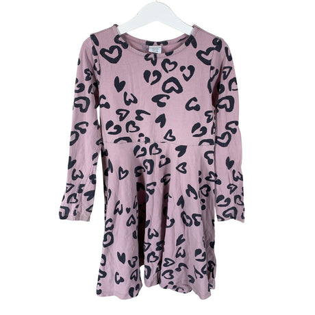 Unisex Polarn O. Pyret - Tricot dress, size 122 - 128 - Violet ()