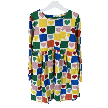Unisex Boden - Tricot dress, size 128 - 134 - White (2)