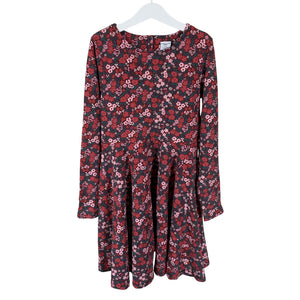 Unisex Polarn O. Pyret - Tricot dress, size 134 - 140 - Wine red (1)
