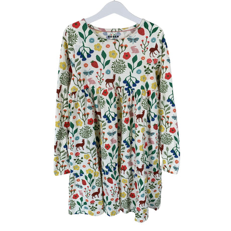 Unisex Mini Boden - Tricot dress, size 134 - 140 - White ()