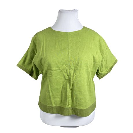 Unisex Handmade - Short-sleeved blouse, size 42 - Green ()