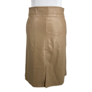 Unisex French Connection - Leather skirt, size 38 - Beige (1)