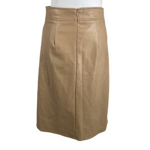 Unisex French Connection - Leather skirt, size 38 - Beige (2)